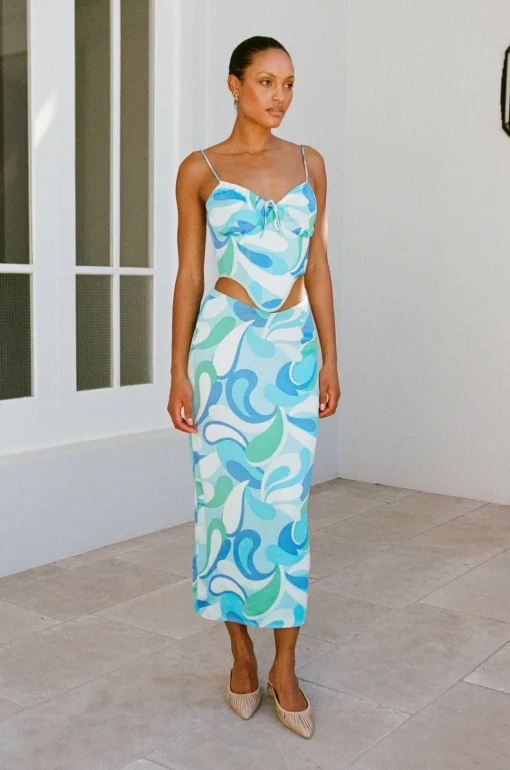 Sets|SABO Celyna Corset Top-Swirl