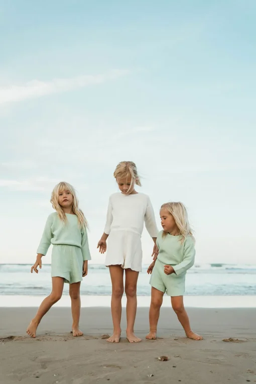 Mini|SABO Charli Mini Knit Playsuit-Cream