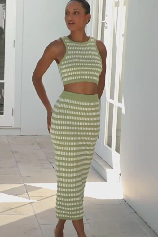 Sets|SABO Heather Skirt-Stripe