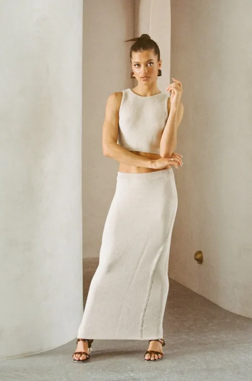 Sets|SABO Heather Skirt-Tan
