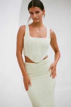 Sets|SABO Jhoselle Lace Up Top-Green
