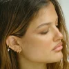 Earrings|SABO 18K Zephyr Drop Huggies