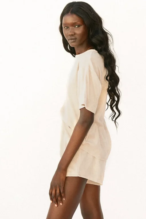 Sets|SABO Kairo Towelling Top-Tan