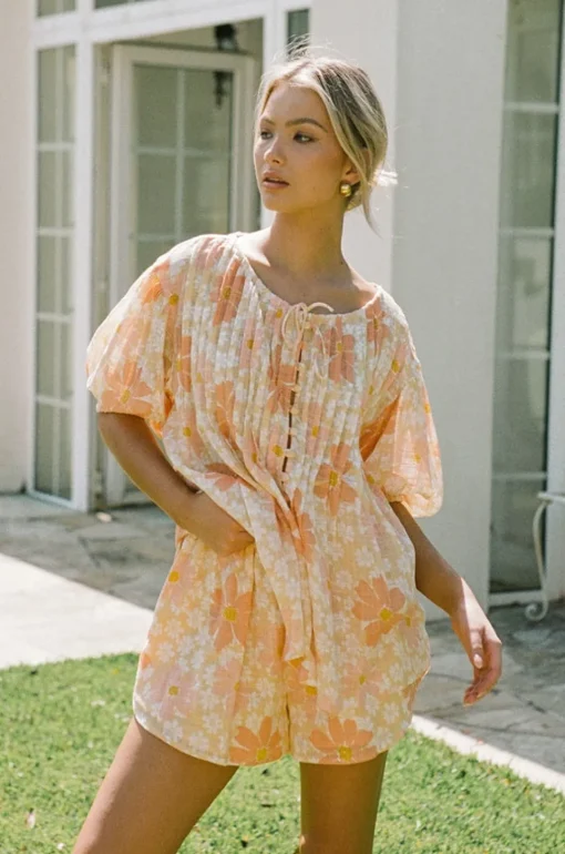 Sets|SABO Leta Top-Autumn Floral