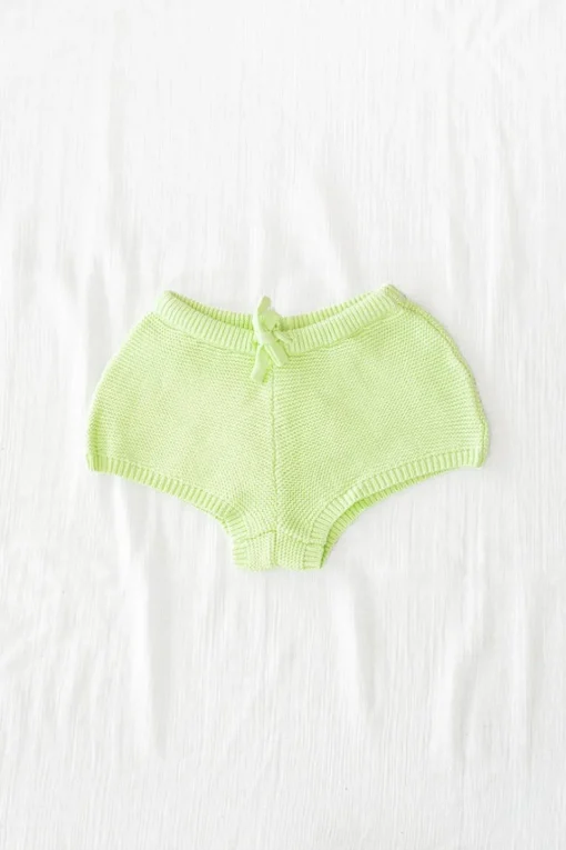 Mini|SABO Lime Mini Knit Shorts