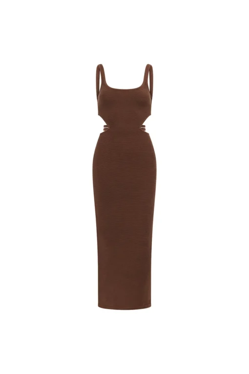 Dresses|SABO London Knit Dress-Chocolate