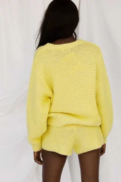 Sets|SABO Noelle Knit Sweater-Lemon