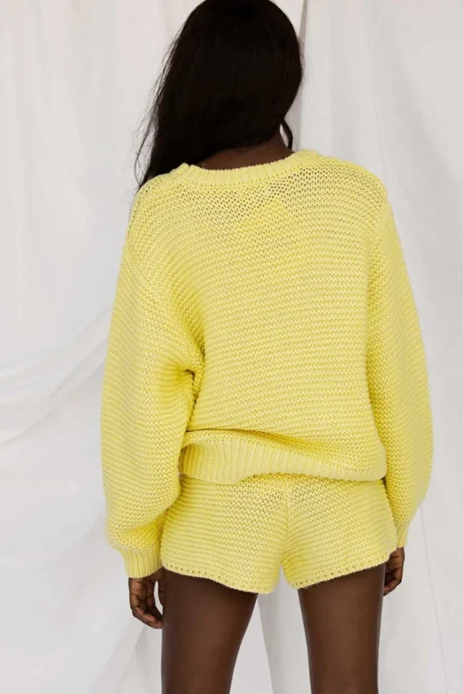 Sets|SABO Noelle Knit Sweater-Lemon