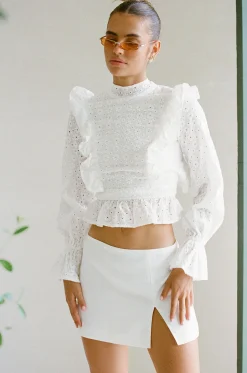 Tops|SABO Nubia Top-Embroidered