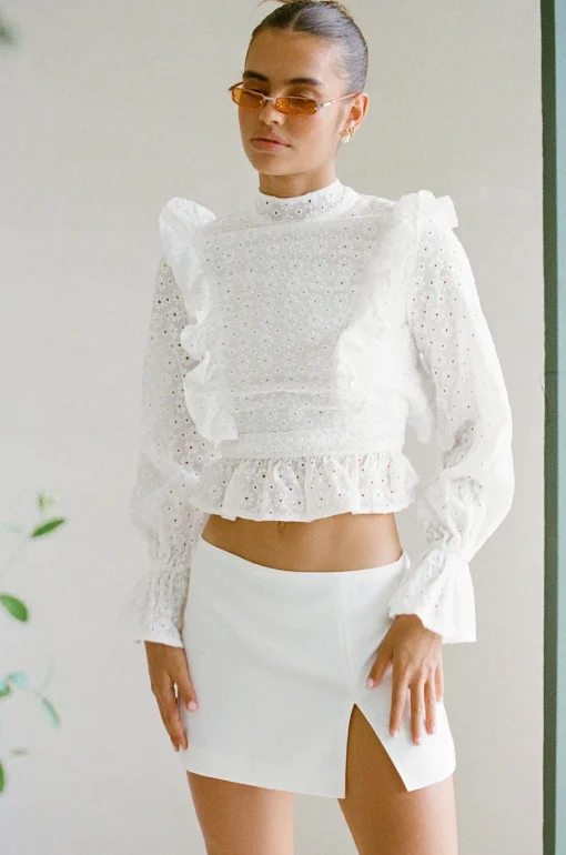 Tops|SABO Nubia Top-Embroidered