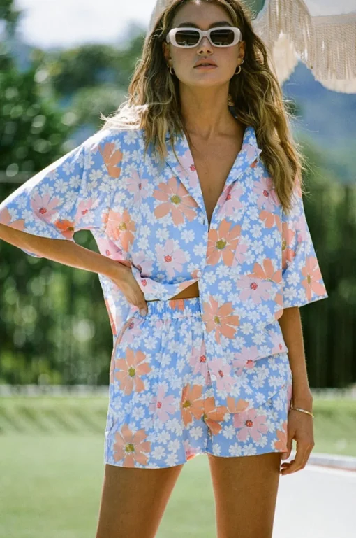 Sets|SABO Oli Top-Sky Floral