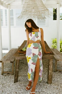 Sets|SABO Oralia Skirt-Royal Floral