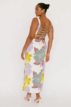 Sets|SABO Oralia Skirt-Royal Floral