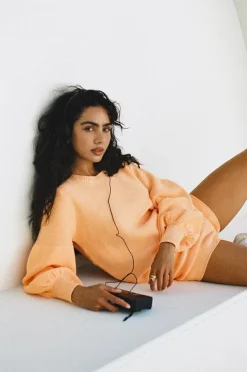 Sets|SABO Peach Knit Top