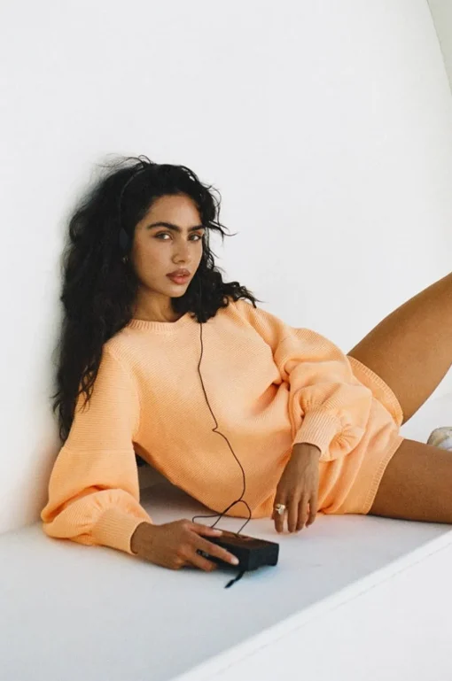 Sets|SABO Peach Knit Top