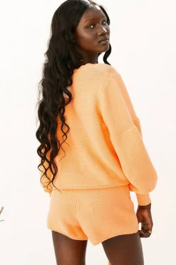 Sets|SABO Peach Knit Top