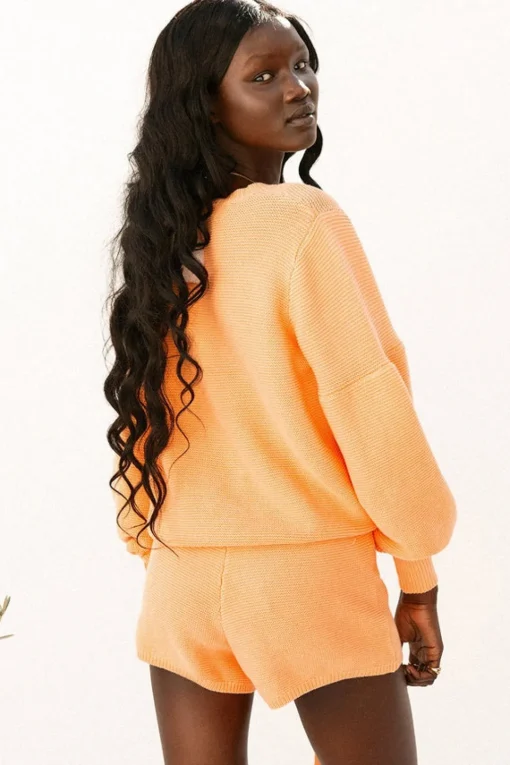 Sets|SABO Peach Knit Top