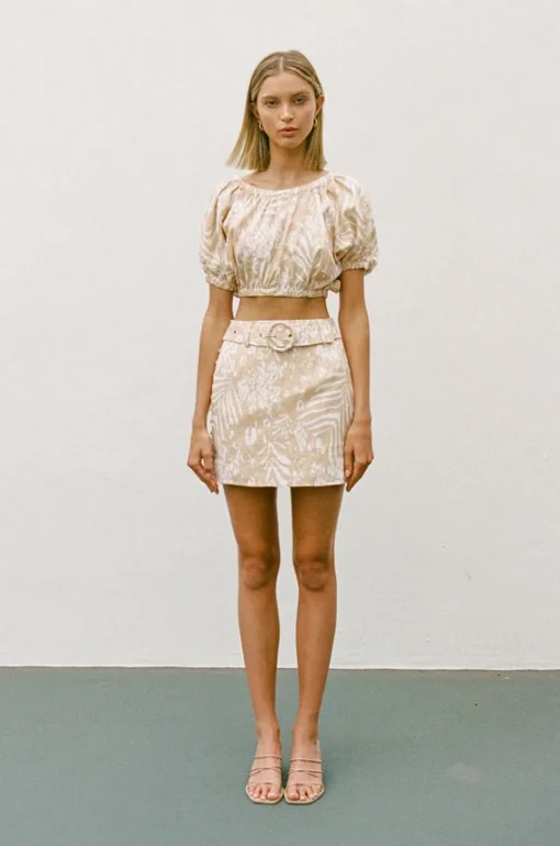 Sets|SABO Sakura Linen Skirt