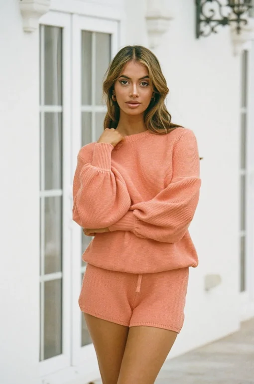 Sets|SABO Sunset Knit Shorts