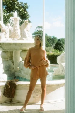 Sets|SABO Toffee Knit Shorts