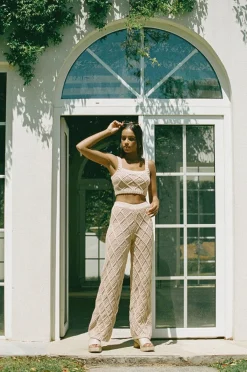 Sets|SABO Venti Knit Top-Tan