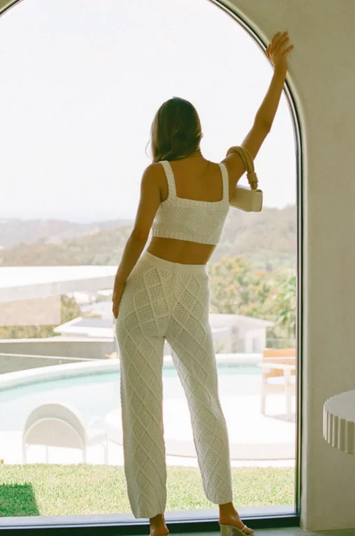 Sets|SABO Venti Knit Top-White