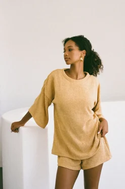 Sets|SABO Wanderer Tee-Mustard Knit